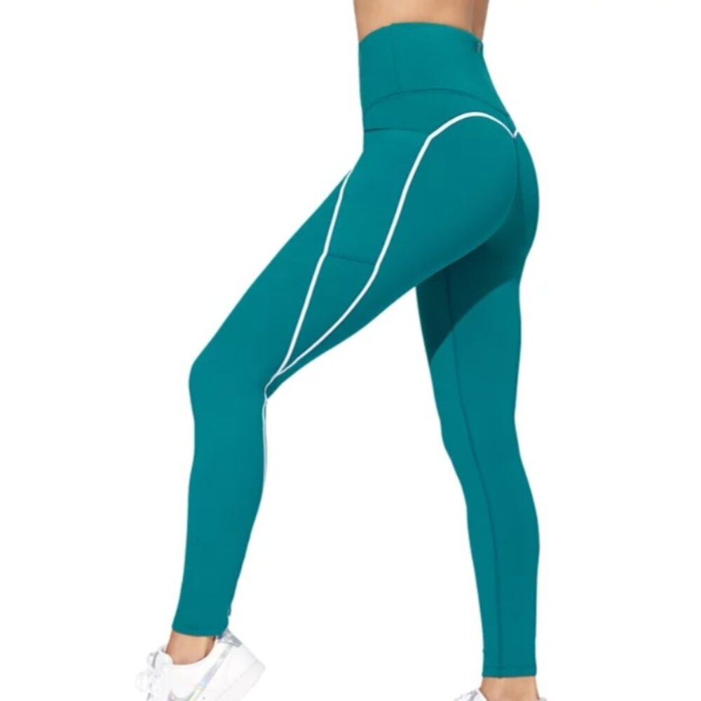 EleVen by Venus Williams Backspin 7/8 Leggings Women's Size XS, Alpine Green